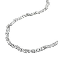 GALLAY Jewellery - Schmuck und Dekoration - Kette 2mm Singapurkette diamantiert Silber 925 45cm