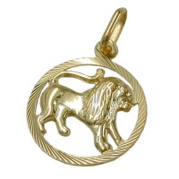 GALLAY Jewellery - Schmuck und Dekoration - Anhänger 15mm Sternzeichen Löwe 9Kt GOLD