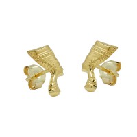 GALLAY Jewellery - Schmuck und Dekoration - Ohrstecker Ohrring 10x6mm Nofretete glänzend 9Kt GOLD