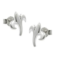 GALLAY Jewellery - Schmuck und Dekoration - Ohrstecker Ohrring 9x8mm kleine Blüte mattiert Silber 925