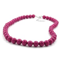 GALLAY Jewellery - Schmuck und Dekoration - Kette, Perlen 10mm violett-glänzend