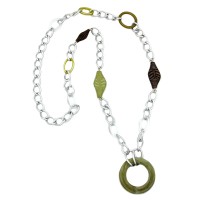 GALLAY Jewellery - Schmuck und Dekoration - Kette, Weitpanzer, Perlen grün