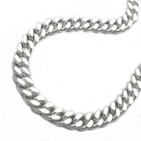 GALLAY Jewellery - Schmuck und Dekoration - Kette 4mm Flachpanzerkette diamantiert Silber 925 55cm