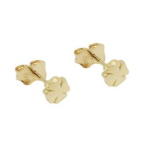 GALLAY Jewellery - Schmuck und Dekoration - Ohrstecker Ohrring 5mm Kleeblatt glänzend 9Kt GOLD