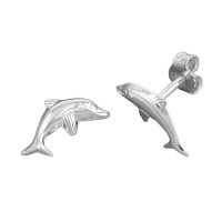 GALLAY Jewellery - Schmuck und Dekoration - Ohrstecker Ohrring 12x6mm springender Delfin Silber 925